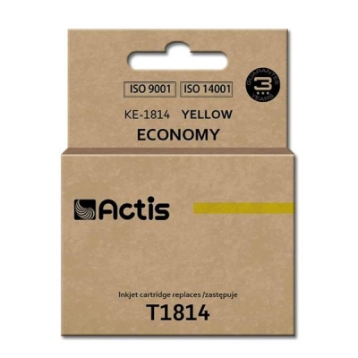 Tusz ACTIS KE-1814 (zamiennik Epson T1814; Standard; 15 ml; żółty)-2962304