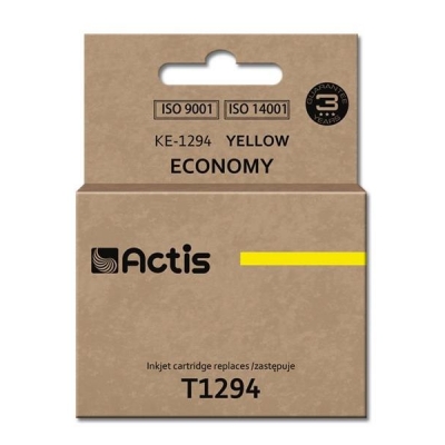 Tusz ACTIS KE-1294 (zamiennik Epson T1294; Standard; 15 ml; żółty)-2962305