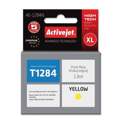 Tusz Activejet AE-1284N (zamiennik Epson T1284; Supreme; 13 ml; żółty)-2962332