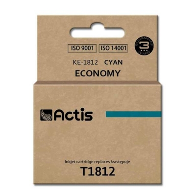 Tusz ACTIS KE-1812 (zamiennik Epson T1812; Standard; 15 ml; niebieski)-2962357