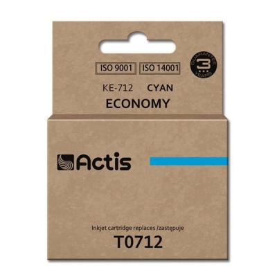 Tusz ACTIS KE-712 (zamiennik Epson T0712, T0892, T1002; Standard; 13.5 ml; niebieski)-2962364