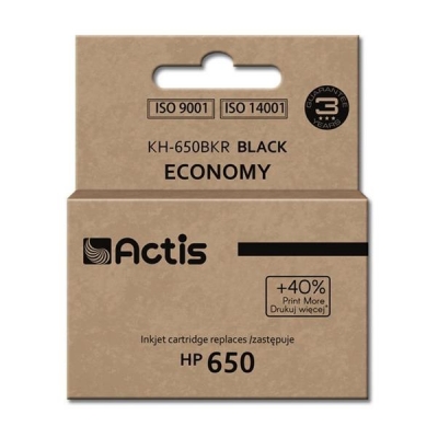 Tusz ACTIS KH-650BKR (zamiennik HP 650 CZ101AE; Standard; 15 ml; czarny)-2962929