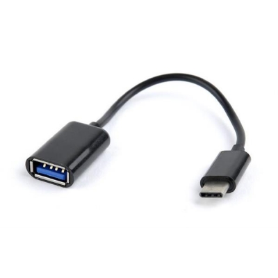 Kabel GEMBIRD A-OTG-CMAF2-01 (USB typu C M - USB 2.0 F; 0,20m; kolor czarny)-2972926