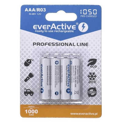 Zestaw akumulatorków everActive Professional line EVHRL03-1050 (1050mAh ; Ni-MH LSD)-2992801