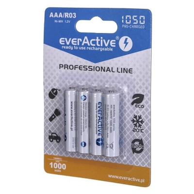 Zestaw akumulatorków everActive Professional line EVHRL03-1050 (1050mAh ; Ni-MH LSD)-2992802