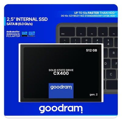 DYSK SSD GOODRAM 512GB Gen. 2 SATA III 2,5 CX400-2994928