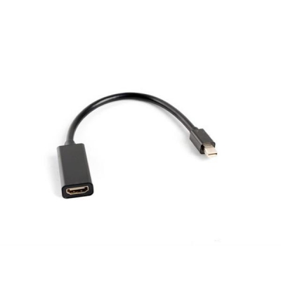 Adapter Lanberg AD-0005-BK (Mini DisplayPort M - HDMI F; 0,20m; kolor czarny)-3001198