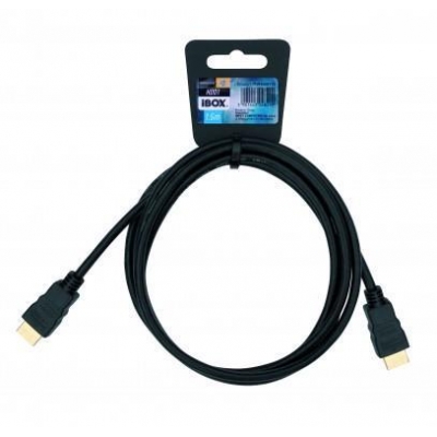 Kabel IBOX FULLHD HD01 1,5M 1.4V 13C+1 ITVFHD0115 (HDMI M - HDMI M; 1,5m; kolor czarny)-3001402