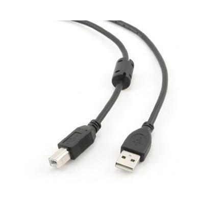 Kabel GEMBIRD CCF-USB2-AMBM-15 (USB 2.0 typu A M - USB 2.0 typu B M; 4,5m; kolor czarny)-3001460