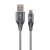 GEMBIRD PREMIUM KABEL USB-C 2.0 (AM/CM) METALOWE WTYKI, OPLOT NYLONOWY 1M, SZARO/BIAŁY-3001455
