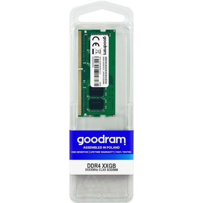 Pamięć RAM GoodRam GR2400S464L17/16G (DDR4 SO-DIMM; 1 x 16 GB; 2400 MHz; CL17)-3019641