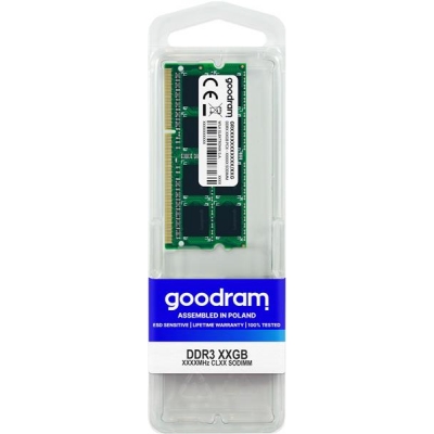 Pamięć GoodRam GR1600S3V64L11S/4G (DDR3 SO-DIMM; 1 x 4 GB; 1600 MHz; CL11)-3019649