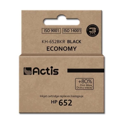 Tusz ACTIS KH-652BKR (zamiennik HP 652 F6V25AE; Standard; 15 ml; czarny)-3028007
