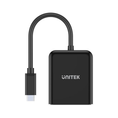 UNITEK ADAPTER USB-C 2X PORT DP 1.4 8K 60HZ, V1407-3093750