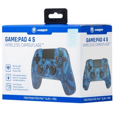Snakebyte GAME:PAD 4 S bezprzewodowy kontroler do PS4 Niebieskie Camo-3135316