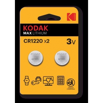 KODAK BATERIE LITOWE MAX CR 1220 BLISTER X 2 SZT.-3232262