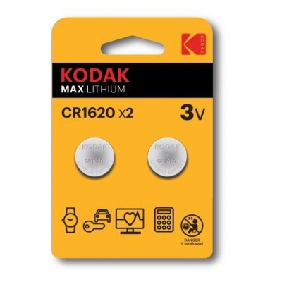 KODAK BATERIE LITOWE MAX CR 1620 BLISTER X 2 SZT.-3232266