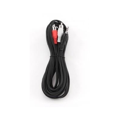 Kabel GEMBIRD CCA-458-5M (2x Cinch M - Mini Jack M; 5m; kolor czarny)-3258627