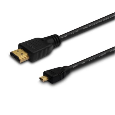 Kabel SAVIO cl-39 (HDMI M - Micro HDMI M; 1m; kolor czarny)-3352646