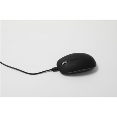 POUT Hands4 – Bezprzewodowa mysz komputerowa z funkcją szybkiego ładowania, kolor czarny-3594668