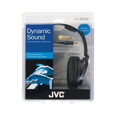 Słuchawki JVC HAR-X500E (nauszne, czarne)-3769037