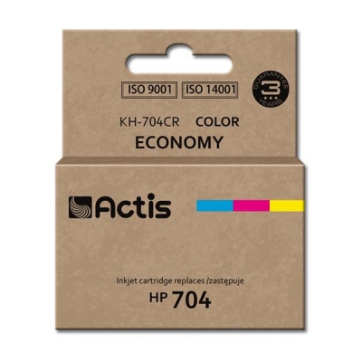 Tusz ACTIS KH-704CR (zamiennik HP 704 CN693AE; Standard; 9 ml; kolor)-2962924