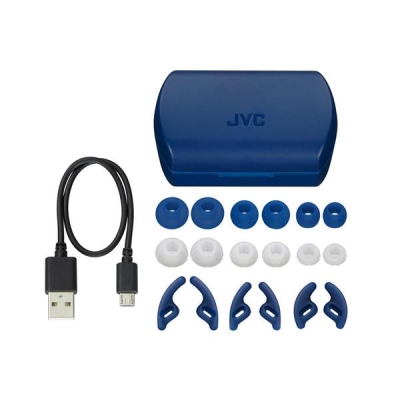 Słuchawki JVC HAE-T45TAU (douszne, TWS, bluetooth, blue)-4195835