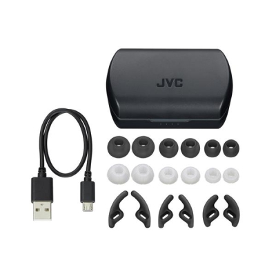 Słuchawki JVC HAE-T45TBU (douszne, TWS, bluetooth, black)-4195843