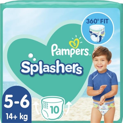 Pampers Zestaw pieluchomajtek Splashers 5 - 6 (14+ kg); 10-2897296