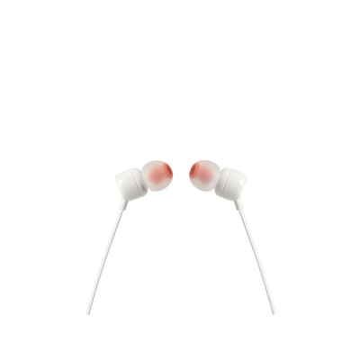Słuchawki z mikrofonem JBL T110 Białe (kolor biały)-3808400