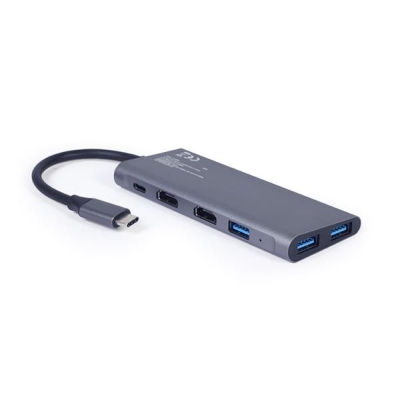 GEMBIRD WIELOPORTOWY ADAPTER USB TYPU C 3 W 1 (HUB USB + HDMI + PD)-4879895