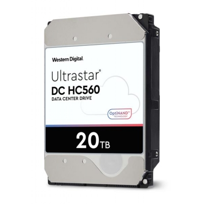 Dysk serwerowy HDD Western Digital Ultrastar DC HC560 WUH722020ALE6L4 (20 TB; 3.5"; SATA III)