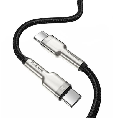 KABEL USB-C DO USB-C BASEUS CAFULE, 100W, 1M (CZARNY) KABEL USB CATJK-C01-5305950