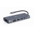 GEMBIRD MULTI ADAPTER USB TYPE-C 7 W 1 (HUB3.0 + HDMI + VGA + PD + CZYTNIK KART + DŹWIĘK STEREO), SZARY-5473150