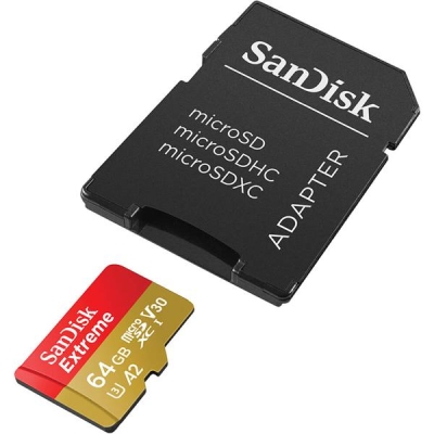 SANDISK EXTREME microSDXC 64 GB 170/80 MB/s A2-5481097