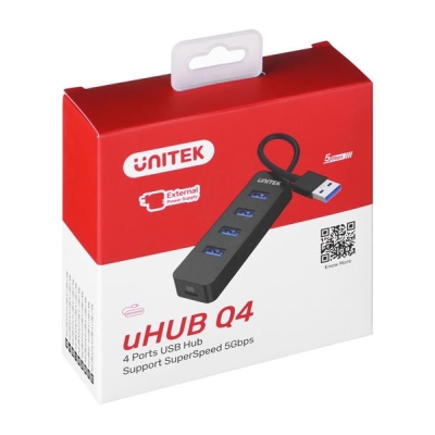 UNITEK HUB USB-A 4X USB-A 3.1, AKTYWNY,10W, H1117A-5481330