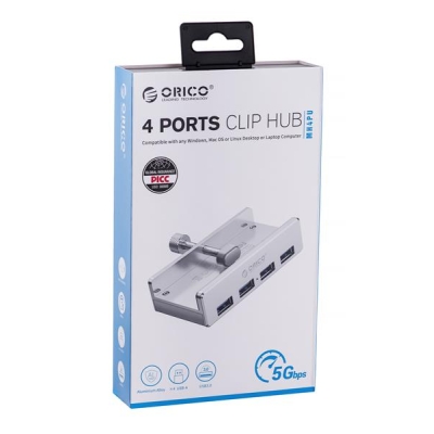 ORICO HUB USB-A 4XUSB-A,5GBPS, BIURKOWY-5481334