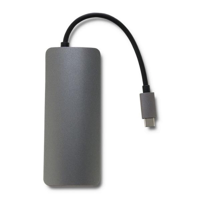QOLTEC ADAPTER USB 3.1 C MĘSKI | HDMI ŻEŃSKIE | USB 3.0 ŻEŃSKIE | RJ-45 ŻEŃSKIE | SD | MICRO SD | PD-5500457