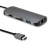 QOLTEC ADAPTER USB 3.1 C MĘSKI | HDMI ŻEŃSKIE | USB 3.0 ŻEŃSKIE | RJ-45 ŻEŃSKIE | SD | MICRO SD | PD