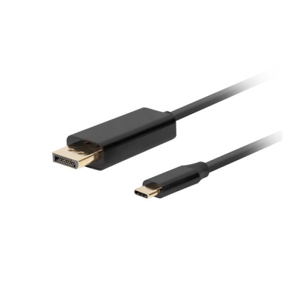 LANBERG KABEL USB-C(M)->DISPLAYPORT(M) 0.5M 4K 60HZ CZARNY CA-CMDP-10CU-0005-BK