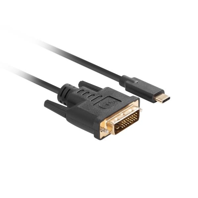 LANBERG KABEL USB-C(M)->DVI-D(24+1)(M) 0.5M CZARNY CA-CMDV-10CU-0005-BK-5698050