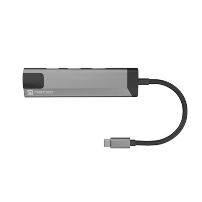NATEC MULTIPORT FOWLER GO USB-C -> HUB USB 3.0 X2, HDMI 4K, USB-C PD, RJ45 NMP-1985-5712992