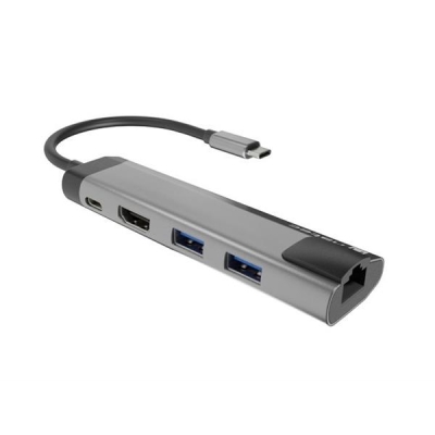 NATEC MULTIPORT FOWLER GO USB-C -> HUB USB 3.0 X2, HDMI 4K, USB-C PD, RJ45 NMP-1985-5712997