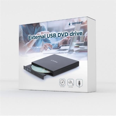 GEMBIRD ZEWNĘTRZNA NAGRYWARKA DVD 8X, CD 24X USB 2.0 CZARNA-5764459
