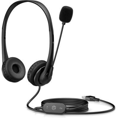 HP Słuchawki G2, 428H5AA, USB, czarne-5799242