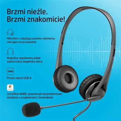 HP Słuchawki G2, 428H5AA, USB, czarne-5799244