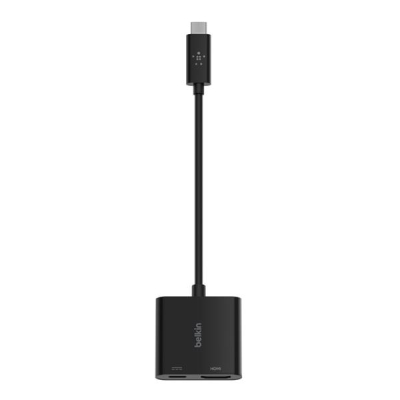 BELKIN ADAPTER USB-C TO HDMI + USB-C (60W PD) BLK-5830592