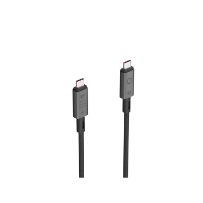 LINQ KABEL USB-C 4.0 THUNDERBOLT 4, PD 3.1 EPR 240W, 8K/60HZ, 40GB/S, 30 CM, W OPLOCIE-5845894