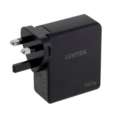 UNITEK ŁADOWARKA GAN 2X USB-C, USB-A, 140W-5887515