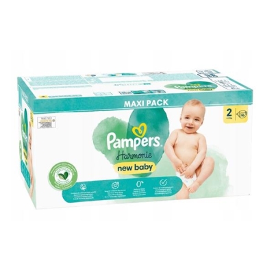 Pampers Harmonie Baby Pieluszki 4-8kg, rozmiar 2-MINI, 96szt-5893809